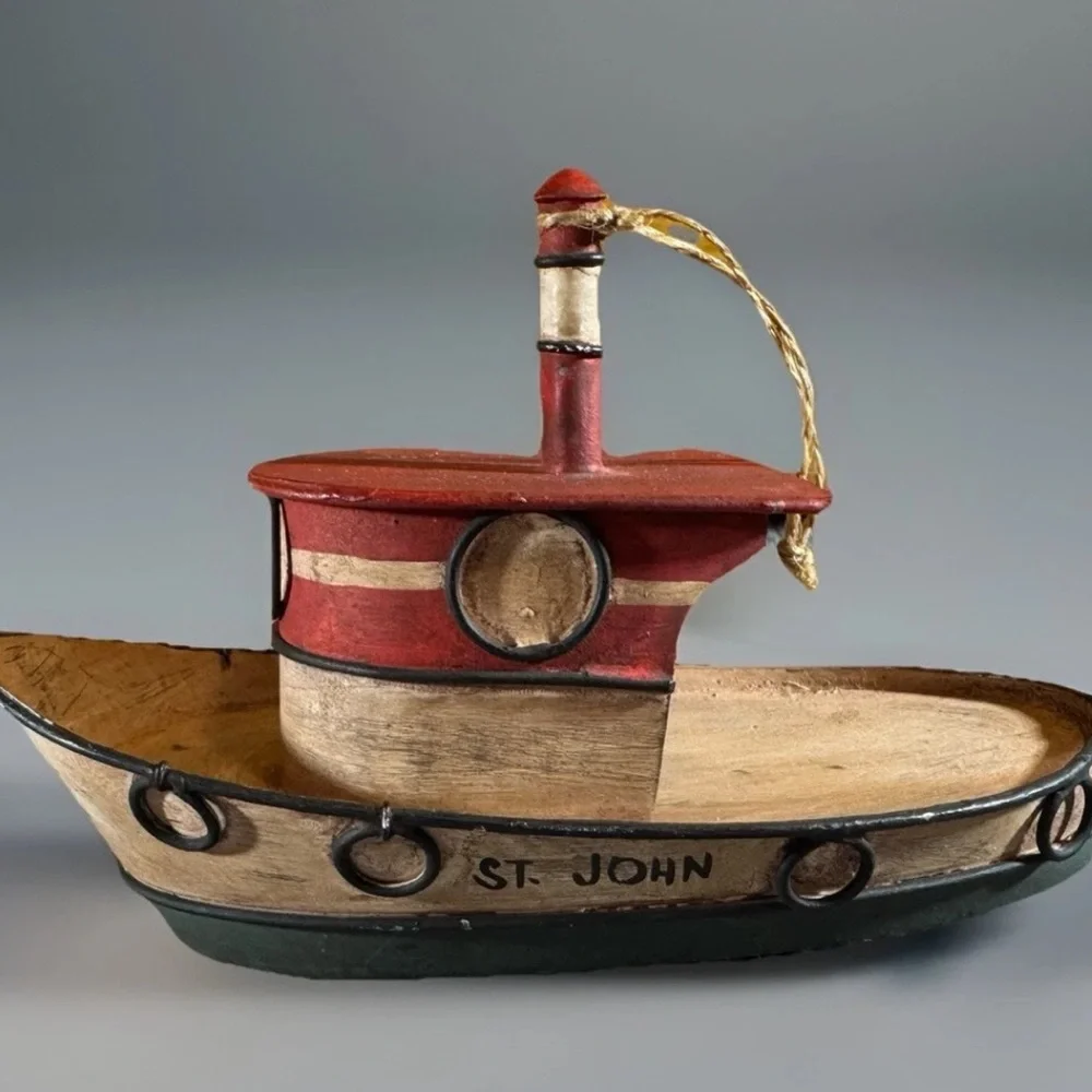Vintage BOAT TREE ORNAMENT 7